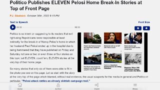 Did Ol' PJ EMBARRASS Politico Into Ditching Paul Pelosi Stories?