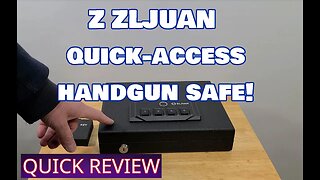 ZLJUAN Portable Quick Access Biometric Handgun Safe