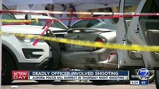 Man shot and killed by Aurora police after pursuit was suspect in Thursday shooting, police say