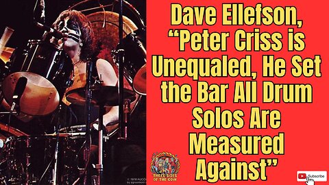 Dave Ellefson “Peter Criss is Unequaled, He Set the Bar All Drum Solos are Measured Against
