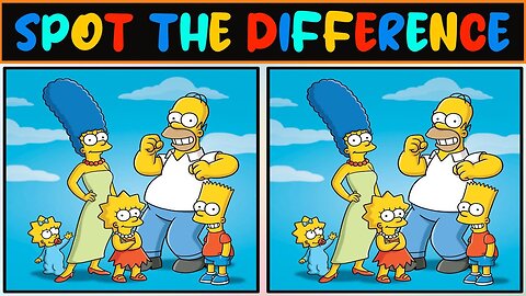Spot The Difference - The Simpsons Edition - Find 5 Differences with 5 Games - Fun For All To Play