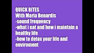 Health & Wellness Quick Bites with Maria Benardis – 10 NOV 2021