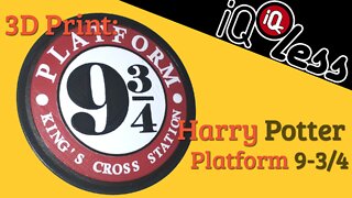 3D Print: Harry Potter Platform 9 and 3/4