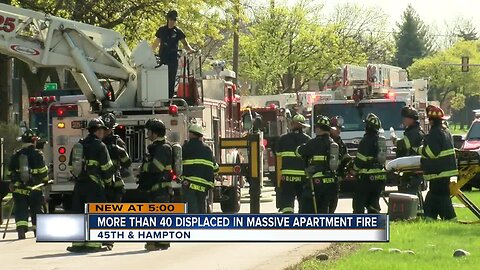 More Than 40 Displaced In Massive Apt. Fire