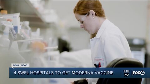 Four local hospitals to receive vaccine