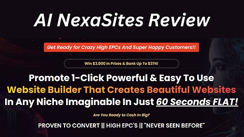 AI NexaSites Amazing website Builder Tools | Warriorplus