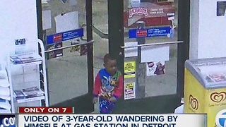 3-year-old caught on video wandering around by himself in Detroit