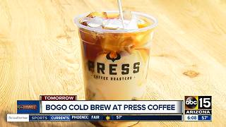 Get two coffees for the price of one at Press