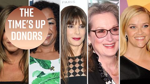 Here's What Celebrities Donated To The Time's Up Legal Defense Fund