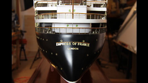 Extra large model of the RMS Empress of France