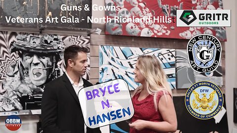 Artist Bryce N. Hansen - Guns & Gowns Veterans Art Gala #DFW 2023