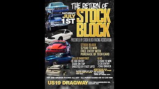 LIVE: Drag Racing - The Return of Stock Block @us19dragaway 7.1.23