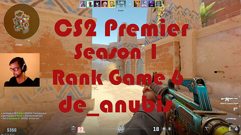 CS2 Premier Matchmaking - Season 1 - Rank Game 6 - de_anubis