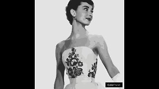 Audrey Hepburn as Sabrina Fairchild art video