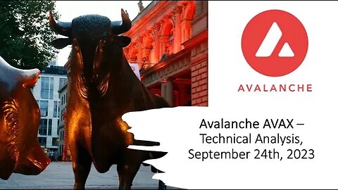 Avalanche AVAX - Technical Analysis, September 24th, 2023