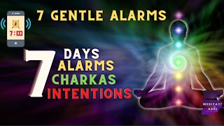 Wake Up Alarm for each day of the week with 7 Intention