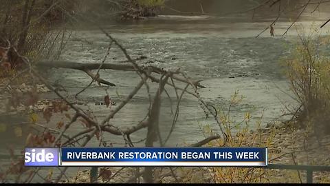 Crews begin greenbelt riverbank restoration