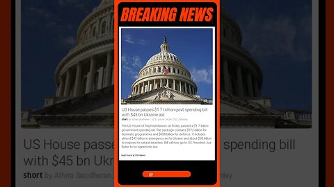 Current Event: See How the US House of Representatives Passes a Historic $1.7 Trillion Spending Bill