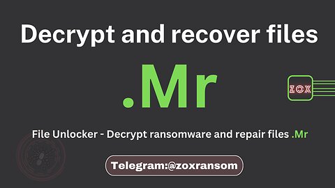 File Unlocker - Decrypt Ransomware and repair files .Mr