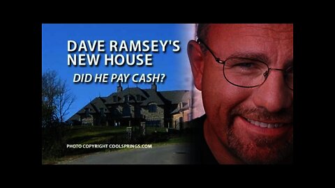 Dave Ramsey's New House: Dave Comments About His New House, His Debt Philosophy And Giving