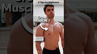 5 Tips to GROW For BEGINNERS 🔥💪 #musclebuilding #fatloss #fitnesstips