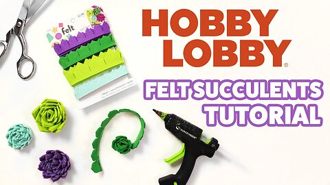 Hobby Lobby Felt Succulents Ribbon Kit Review and Tutorial from Tree House Studio