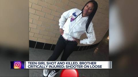 14-year-old girl killed, brother injured in Detroit shooting