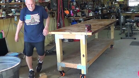 Project Putting Castor Wheels On A Heavy Work Bench