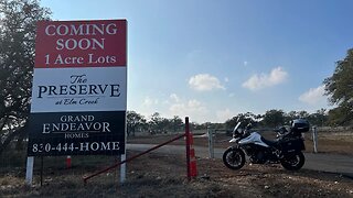 New 1 Acre Lot Community: The Preserve at Elm Creek, Motorcycle Tour, New Braunfels Tx