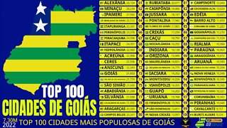 Top 100 Cidades Mais Populosas de Goiás