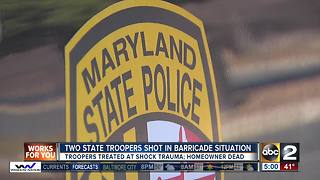 TWO STATE TROOPERS SHOT