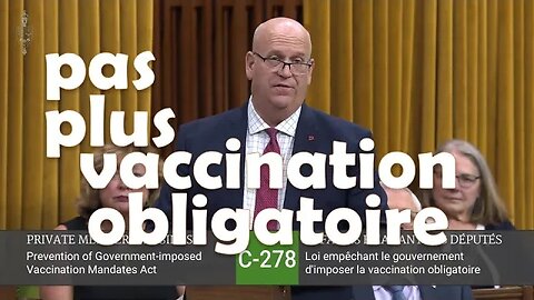 Projet de loi conservateur empêchant le gouvernement d’imposer la vaccination obligatoire