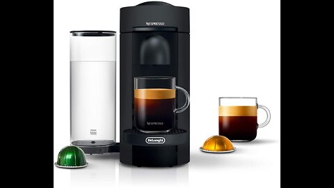 Nespresso Vertuo Plus Coffee and Espresso Maker by De'Longhi, Matte Black