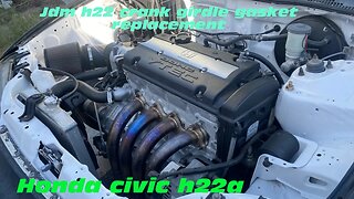 Honda civic Jdm h22a (h to k ) swap part 19