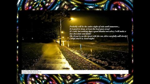 Good evening, it's raining, I think it will not stop, it's cold! [Message] [Quotes and Poems]