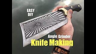 How to make a Cleaver Knife with a Angle Grinder and some basic tools