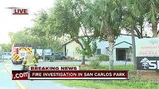 Fire investigation at a San Carlos Park business Monday