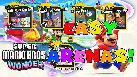How to beat all 5 KO Arenas quick easy Super Mario Wonder