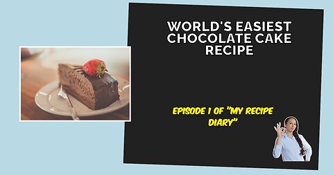 MOST DELICIOUS EASY CHOCOLATE CAKE RECIPE|EP 1 OF MY RECIPE DIARIES.