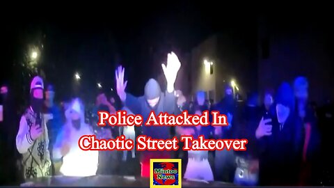 Violent street takeover caught on camera
