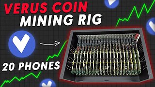 Check Out This Verus Mining Rig! This 20 Smartphone Server Miner Gets 65MH Mining Verus Coin.