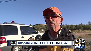 Missing Arizona fire chief found safe