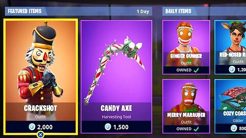 *NEW* CHRISTMAS SKINS in Fortnite! Fortnite Item Shop Update! (FORTNITE BATTLE ROYALE)