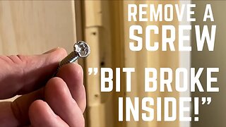 How to remove a stuck screw