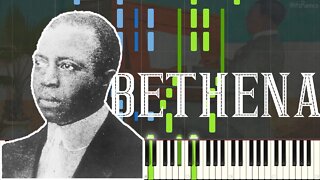 Scott Joplin - Bethena 1905 (A Ragtime Piano Concert Waltz Synthesia)