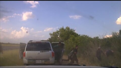 WILD: Texas DPS Dash Cam Footage Shows a Trooper in Pursuit of a Human Smuggler in Del Rio, TX