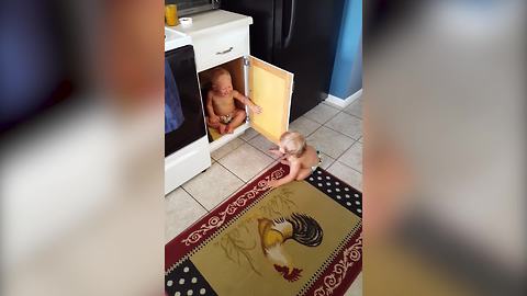 Tot Twins Play Hide And Seek But With A Twist