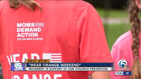 'Wear Orange Weekend' movement in support of gun violence prevention