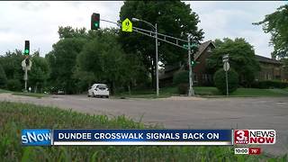 Dundee crosswalk signals back on