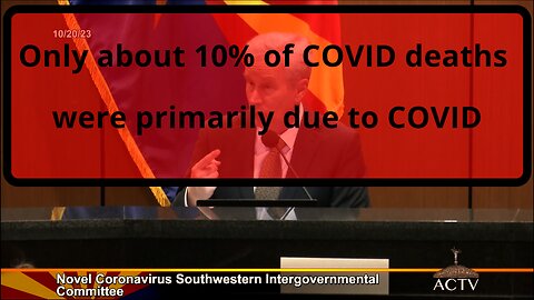 Dr. Peter McCullough Discusses potentially only 10% of COVID deaths were due to COVID